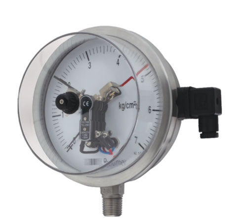 Baumer Alh24Bm Pressure Gauge Dial Material: Glass