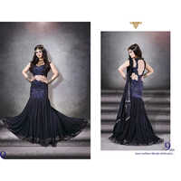 Indian Ladies Suits - Georgette, Printed, Blue | Breathable, Cool Pass, No Fade, Sleeveless, Ideal for All Seasons