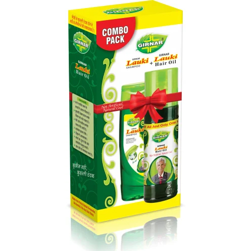 Girnar Lauki Shampoo and Oil Combo Pack