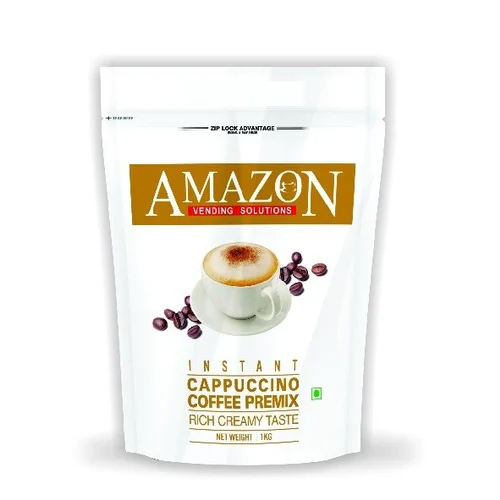 Amazon Cappuccino Coffee Premix - First Class Grade Raw Processing | Strong Taste Common Cultivation Nil Moisture