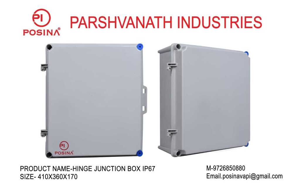ABS HINGE ENCLOSURE IP67 410X360X170