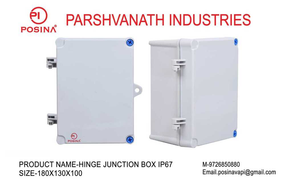 ABS HINGE ENCLOSURE IP67 180X130X100