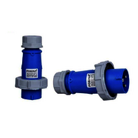 16mp 3 Pin Plug - Gray & Blue, 50-60 Hz Frequency | Industrial Application, 1 Year Warranty