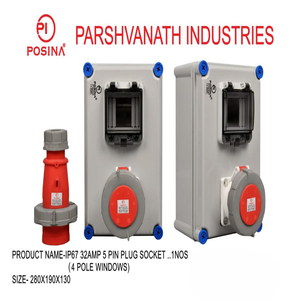  Customize junction boxes heavy duty IP67 plug & socket 