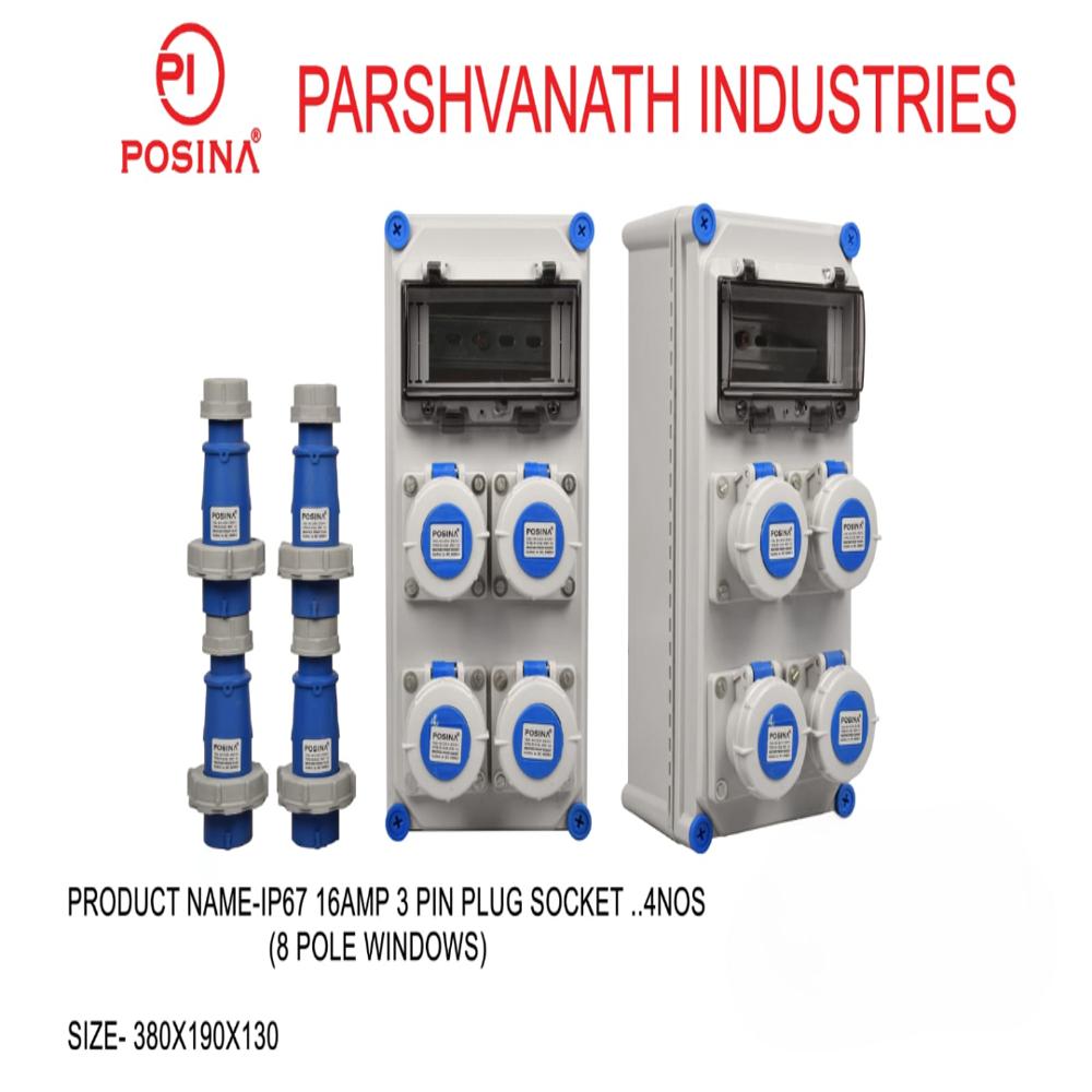 Customized junction boxes heavy duty IP67 plug & socket