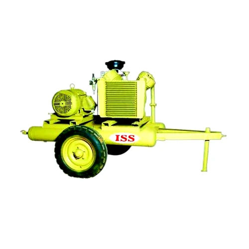 Green Electric Trolley Mounted Compressor