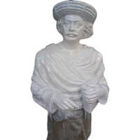 Frp Human Statue - Weather-resistant, 3 Feet Tall, Elegant White Design | Custom Sizes For Commercial Exterior Decor