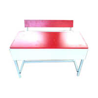 Re-white Two Seater School Desk