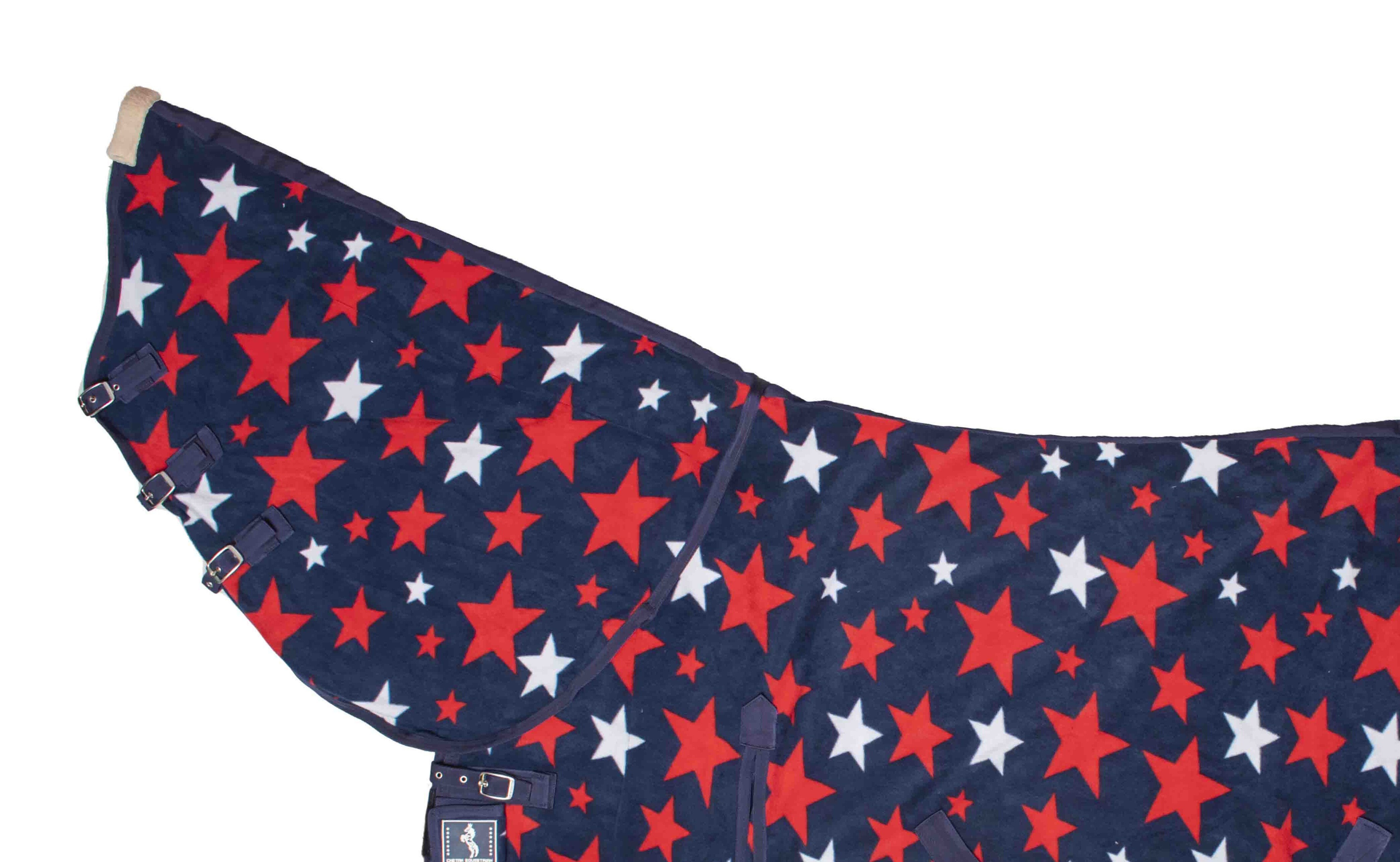 COMBO POLAR FLEECE RUG STAR PRINT