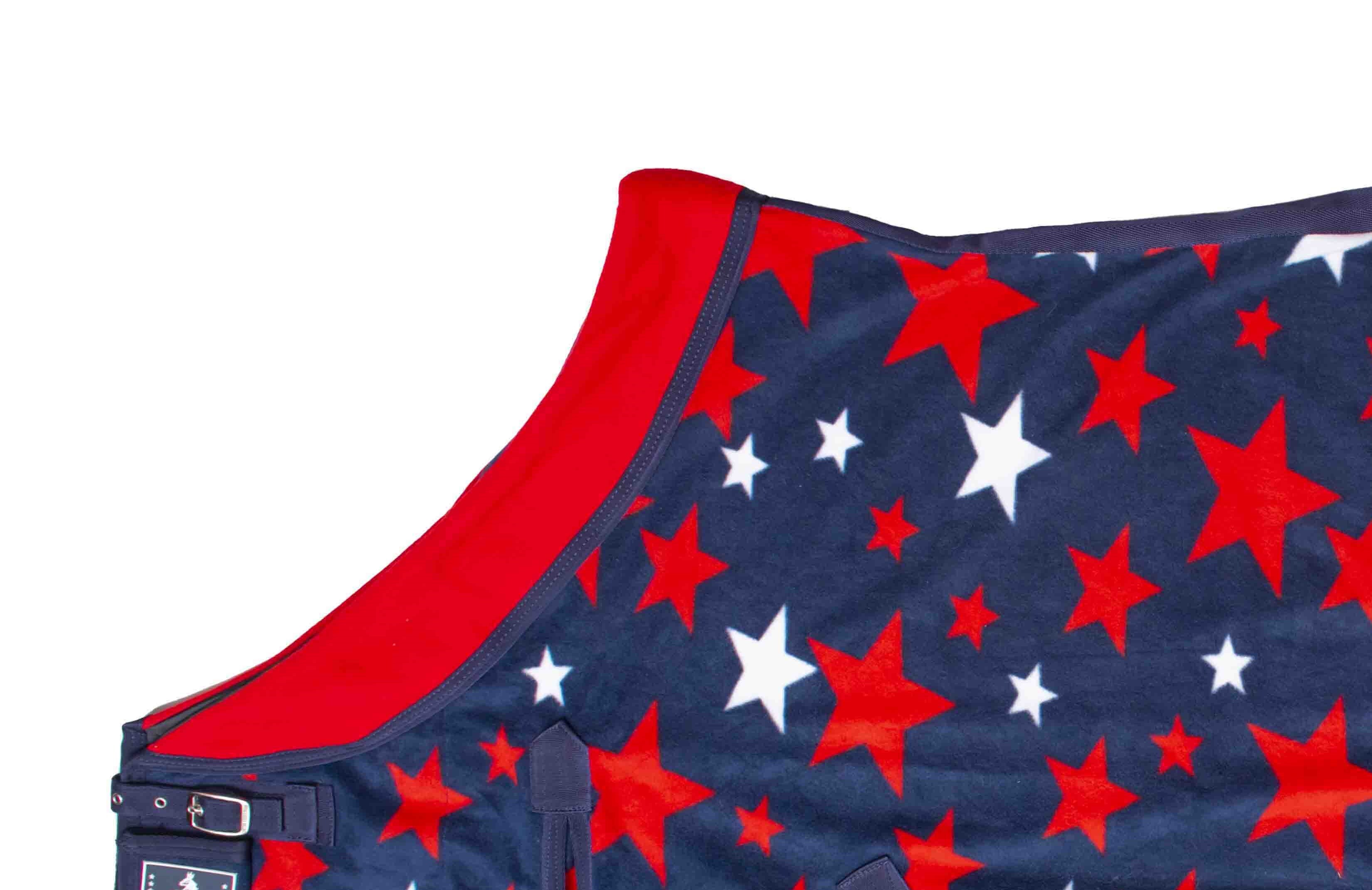 STANDARD NECK POLAR FLEECE RUG STAR PRINT