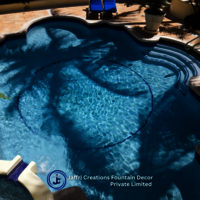 Outdoor Swimming Pool - Abs Material, 3.5' To 8' Depth Range, Blue Color | Designed For Residential Relaxation And Versatile Usage In Private Bungalows And Apartments
