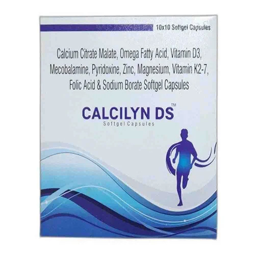 Calcium Citrate Malate Omega Fatty Acid Vitamin D3 Mecobalamin Pyridoxine Zinc Softgel Capsules