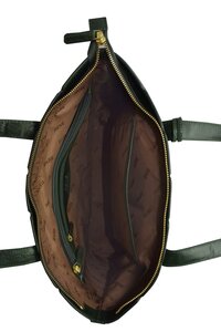 Genuine leather bottle green ladies bag