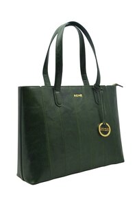 Genuine leather bottle green ladies bag