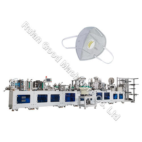 Full Automatic High Speed Repiratory Ffp2-N95 Face Mask Machine - Dimension (L*W*H): 9800*2500*1980 Millimeter (Mm)