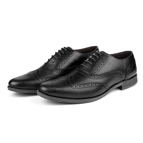 Suede Leather Mens Black Brogue Shoes at Best Price in Indore ...