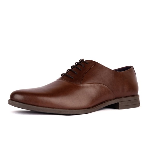 Suede Leather Mens Brown Classic Lace Up Formal Shoes