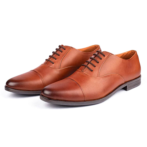 Mens Brown Classic Leather Oxford Shoes