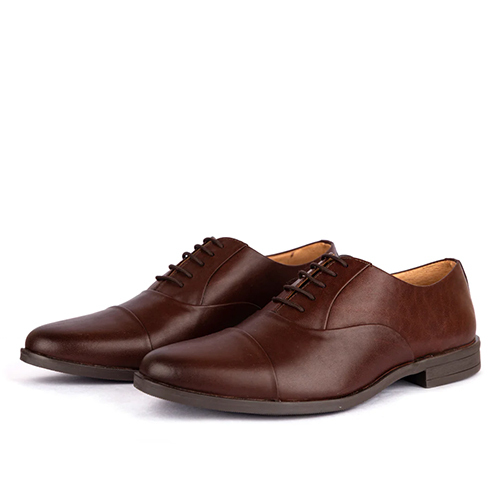 Mens Dark Brown Classic Lace Up Oxford Shoes