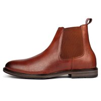 Mens Brown Chelsea Leather Boots