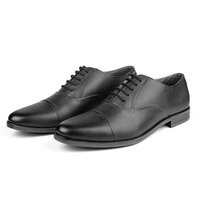Mens Black Classic Lace Up Oxford  Shoes