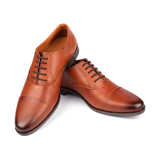 Mens Brown Classic Leather Oxford Shoes