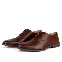 Mens Dark Brown Classic Lace Up Oxford Shoes