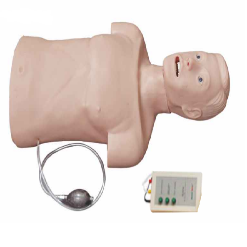 GD J158C  Adult CPR and Intubation Training Manikin Half Body with Monitor