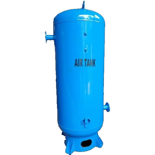 Blue Vertical Air Receiver Tank