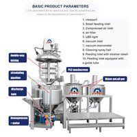 200L Mayonnaise Making Machine Vacuum Emulsifying Mixer Machine