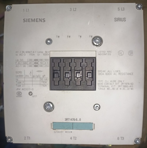 SIEMENS 3RT-1476 CONTACTOR