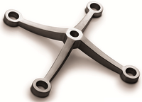 4 Way Point Type Spider Fitting - Application: Glass Curtain Walls