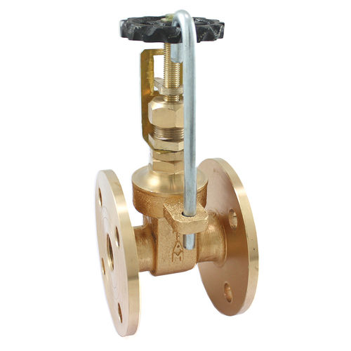 BRONZE GATE VALVE WITH INDICATOR PAD LOCKING ARRANGEMENT FLANGE END