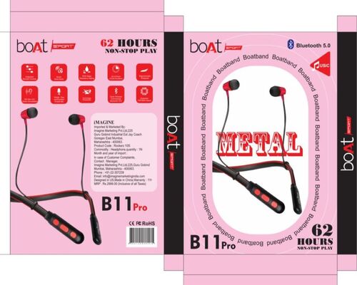 Boat B 11 Neckband with Metal Quality