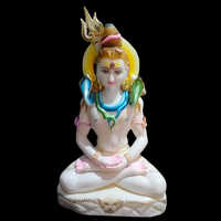 Painting Shiv Ji Marble Statue