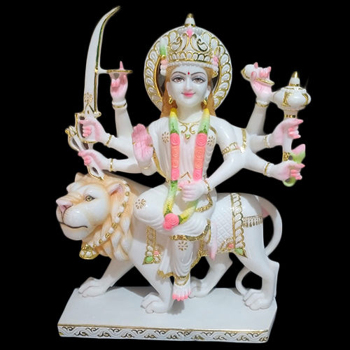 White Durga Statue