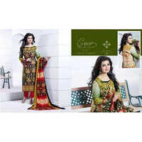 Pashmina Suit - Customized Size, Green Color | Breathable, Cool Pass, Full Sleeves, Non-toxic, Printed Design, 1-year Warranty