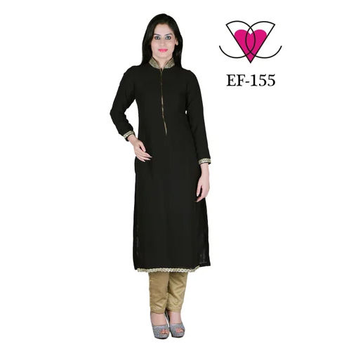 Black Women Long Kurti