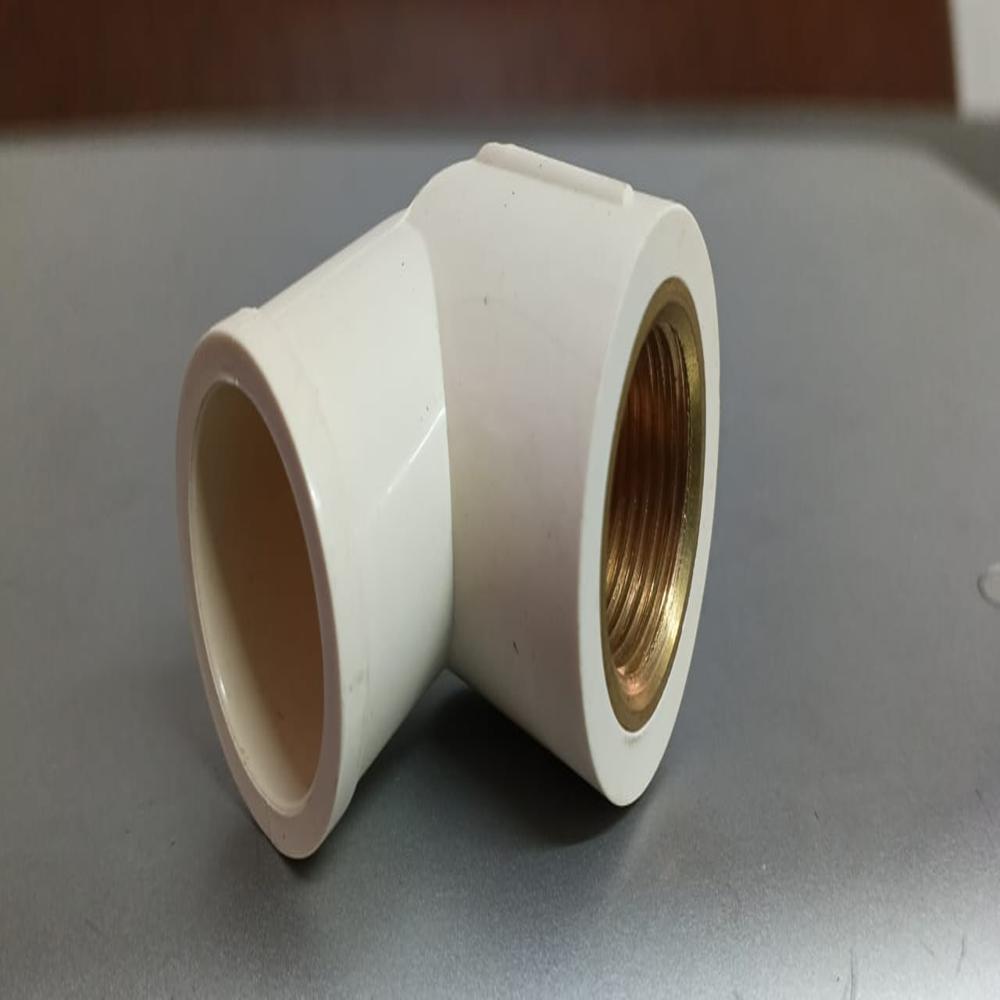 Brass Elbow - CPVC, 3/4 x 1/2 Inch, Off-White Color, 90 Degree Female Connection, Warranty Included | Durable LTZ Shape