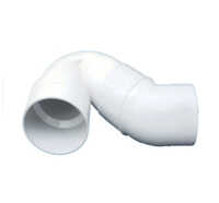 P Trap - PVC Material, 75 mm Size, Round Shape, White Color | Male Connection, Chrome Finish, Warranty Included