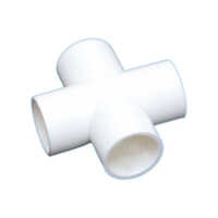 Upvc Cross Tee - Color: White