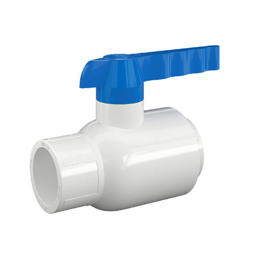 Blue & White Long Handle Union Type Ball Valve