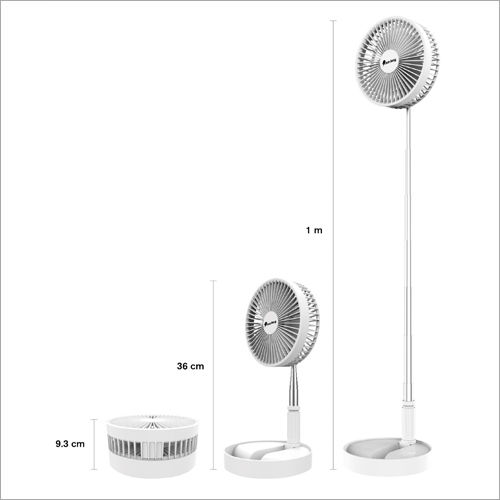 SUN KING High Speed Mini Foldable Table Fan  Pedestal Silent and Portable Fan with USB Charging Feature
