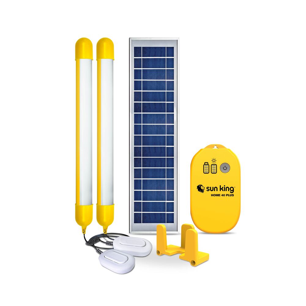 Sun King Home 40 Plus Solar Home Light With 2 Tube Lights With 5.5 W Solar Panel And Advanced Battery Control Unit - Material: Plastic