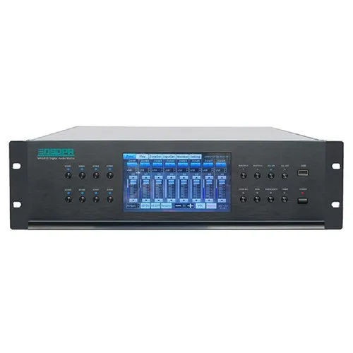 Black Dspda Mag808 Digital Audio Matrix Pa System