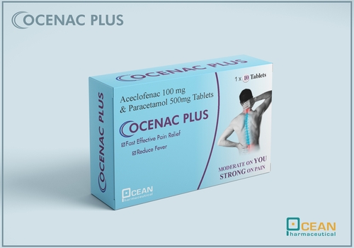 Aceclofenac 100mg and Paracetamol 500mg Tablet