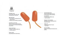Ear Plugs Venus H101 - Soft Polyurethane Foam, 32 Db Sound Protection, Orange Color | Textile Cord, Personal Protective Equipment