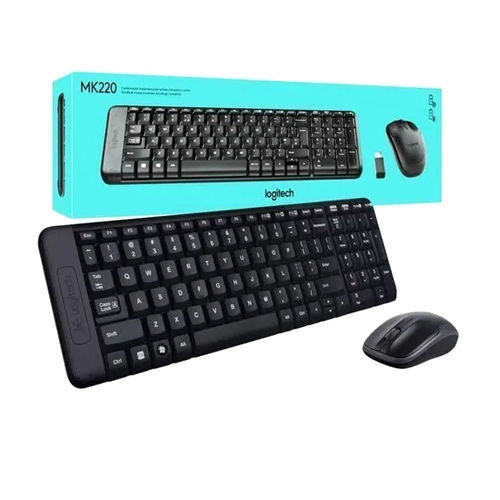 Wireless Keyboard And Mouse - PVC Material, USB Connection Port | XT Keyboard Design in Black with Warranty