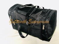 Complimentary Travel Bag - Premium Rexine, 17"x10"x8" , Black With Comfortable Handles And Easy To Wash