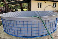 MEGATEX PVC 450 GSM ROUND BIOFLOC FISH FARMING TANK Dai 2 Mtr X 1.5 Mtr RS 4590